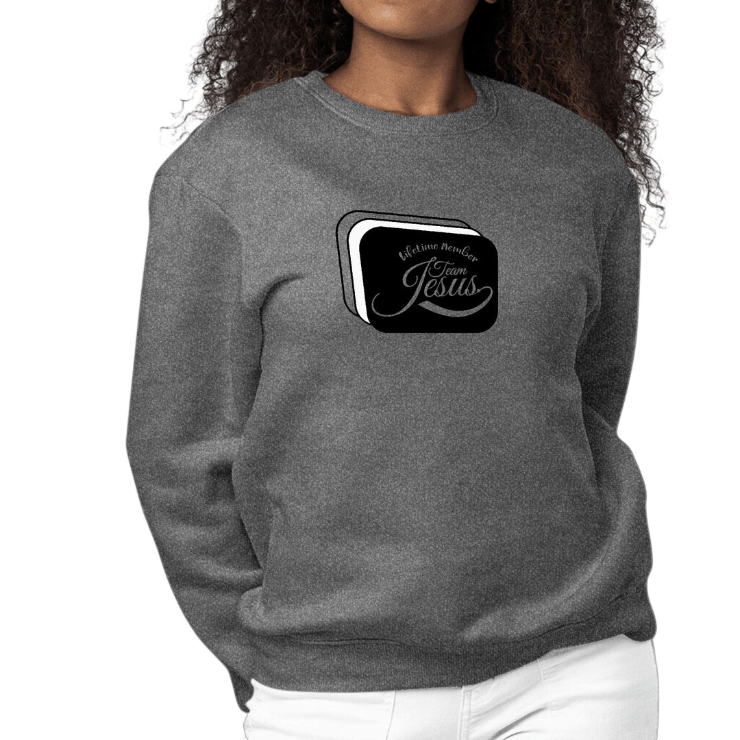 Womens Graphic Sweatshirt Lifetime Member Team Jesus - Womens | Sweatshirts