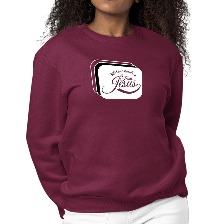 Womens Graphic Sweatshirt Lifetime Member Team Jesus - Womens | Sweatshirts