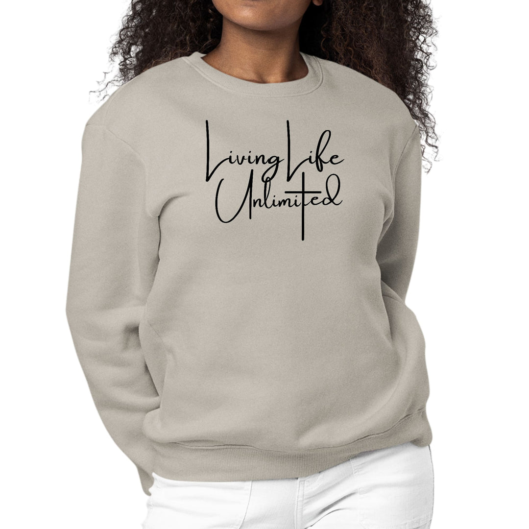 Womens Graphic Sweatshirt Living Life Unlimited - Womens | Sweatshirts