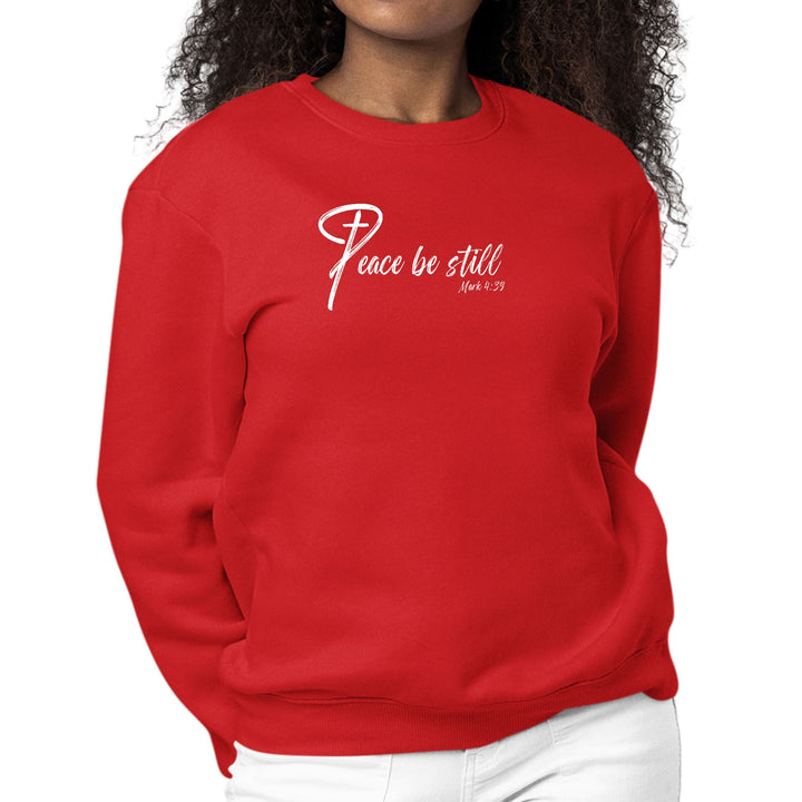 Womens Graphic Sweatshirt Peace be Still - Womens | Sweatshirts