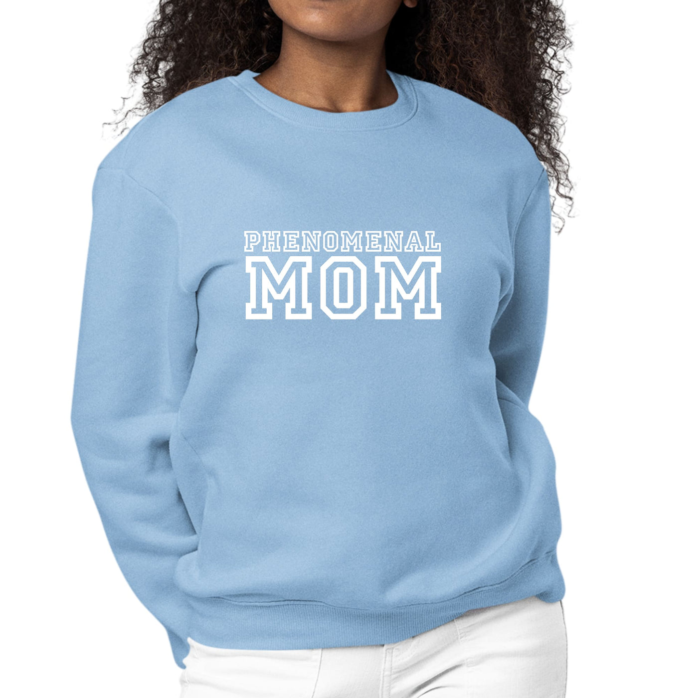Womens Graphic Sweatshirt Phenomenal Mom Print - Sweatshirts