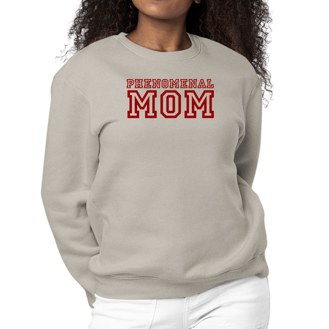 Womens Graphic Sweatshirt Phenomenal Mom Red Print - Womens/Sweatshirts