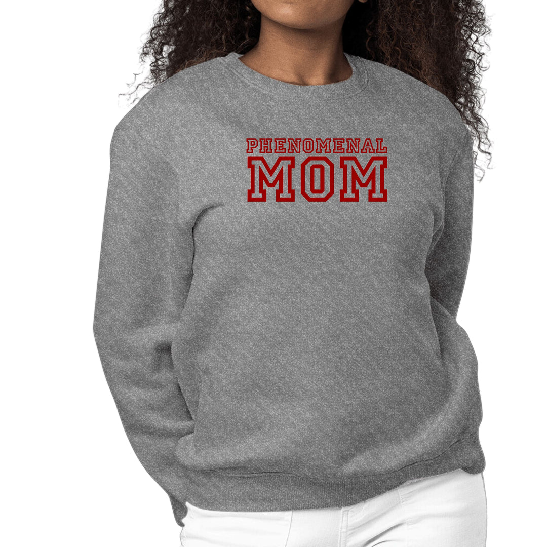 Womens Graphic Sweatshirt Phenomenal Mom Red Print - Womens/Sweatshirts