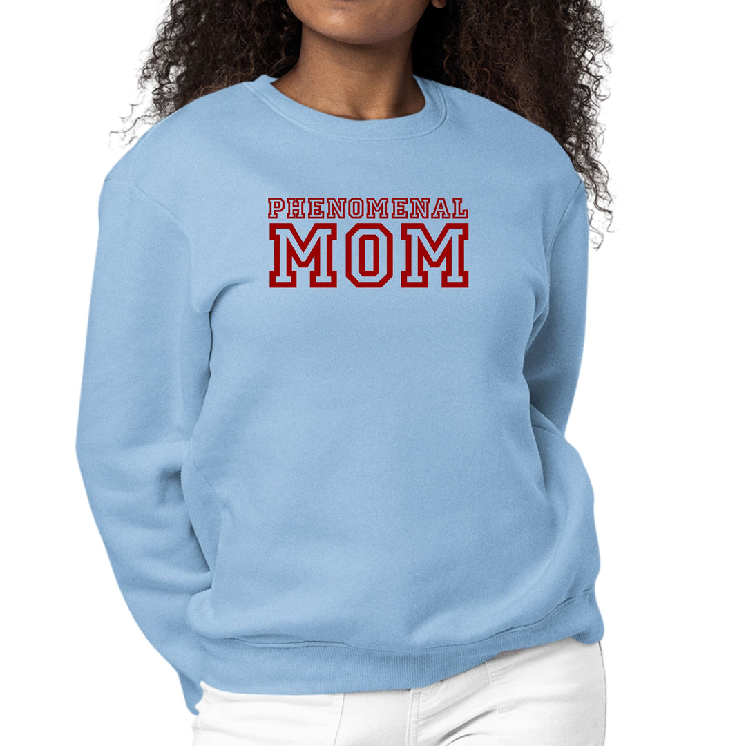 Womens Graphic Sweatshirt Phenomenal Mom Red Print - Womens/Sweatshirts