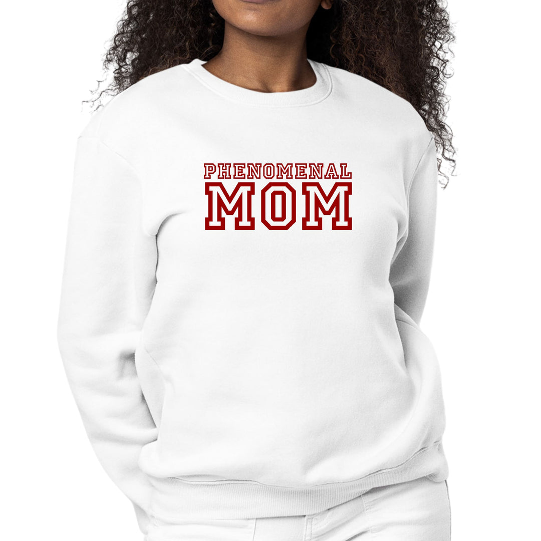 Womens Graphic Sweatshirt Phenomenal Mom Red Print - Womens/Sweatshirts