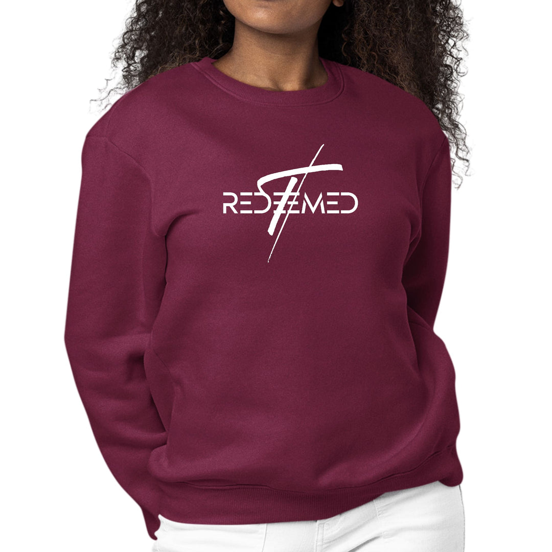 Womens Graphic Sweatshirt Redeemed Cross - Womens | Sweatshirts