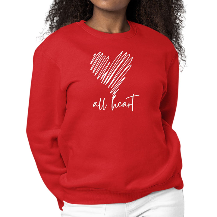 Womens Graphic Sweatshirt Say it Soul - All Heart Line Art Print - Womens