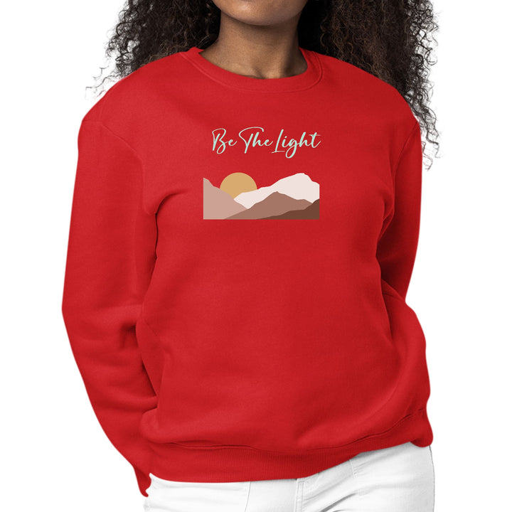 Womens Graphic Sweatshirt Say it Soul - be the Light Illustration - Womens