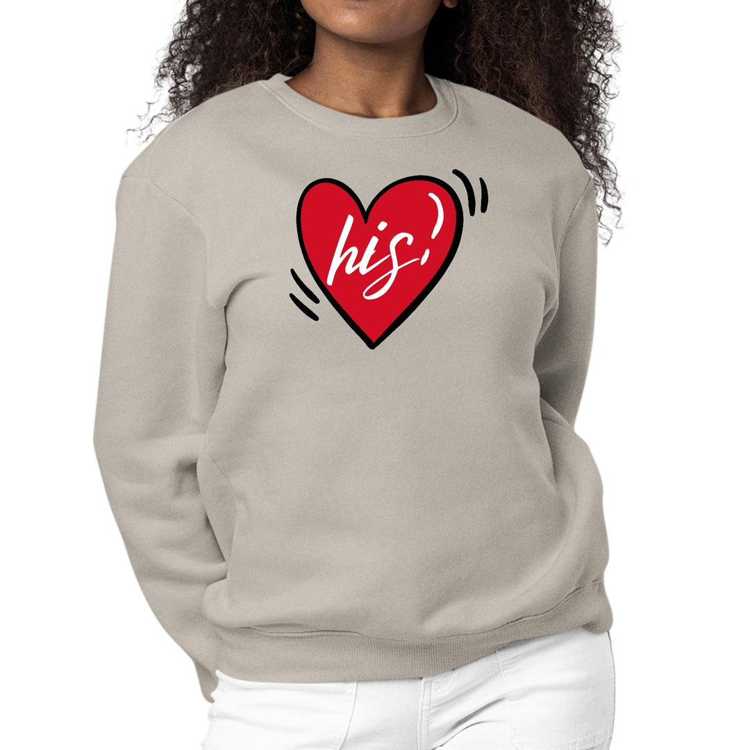 Womens Graphic Sweatshirt Say it Soul His Heart - Couples - Womens | Sweatshirts