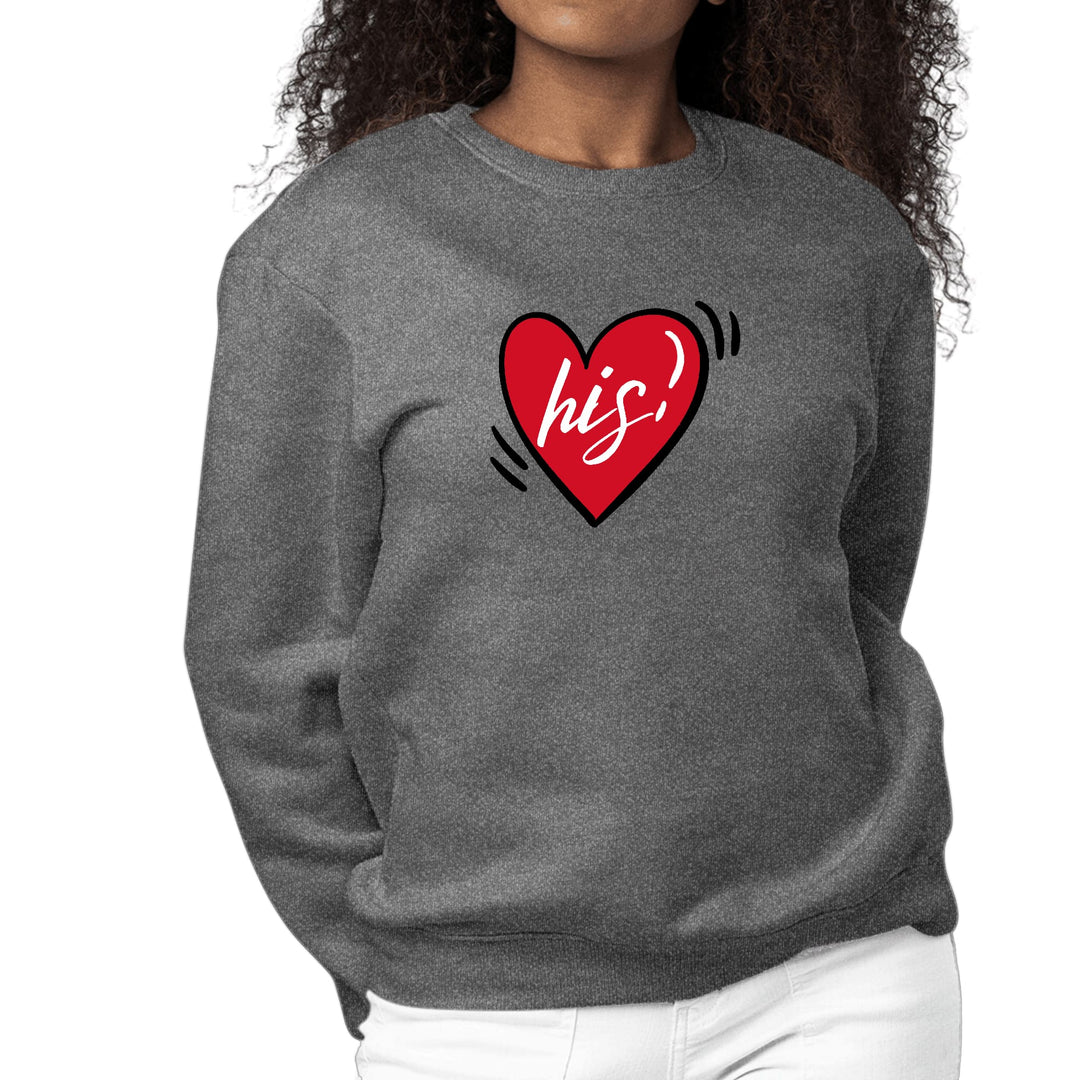 Womens Graphic Sweatshirt Say it Soul His Heart - Couples - Womens | Sweatshirts