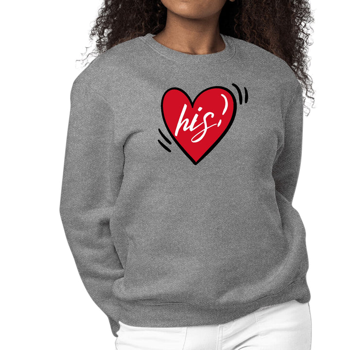 Womens Graphic Sweatshirt Say it Soul His Heart - Couples - Womens | Sweatshirts