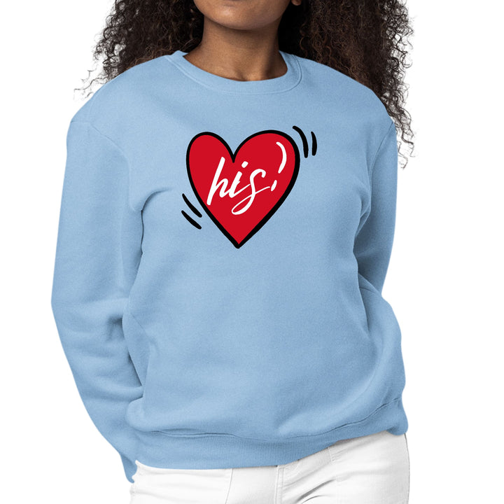 Womens Graphic Sweatshirt Say it Soul His Heart - Couples - Womens | Sweatshirts