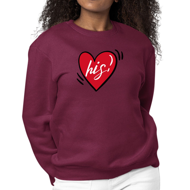 Womens Graphic Sweatshirt Say it Soul His Heart - Couples - Womens | Sweatshirts