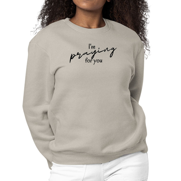 Womens Graphic Sweatshirt Say it Soul I’m Praying - Womens | Sweatshirts