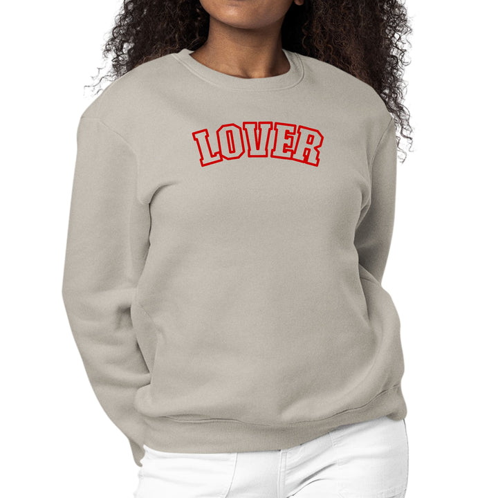 Womens Graphic Sweatshirt Say it Soul Lover - Red - Womens | Sweatshirts