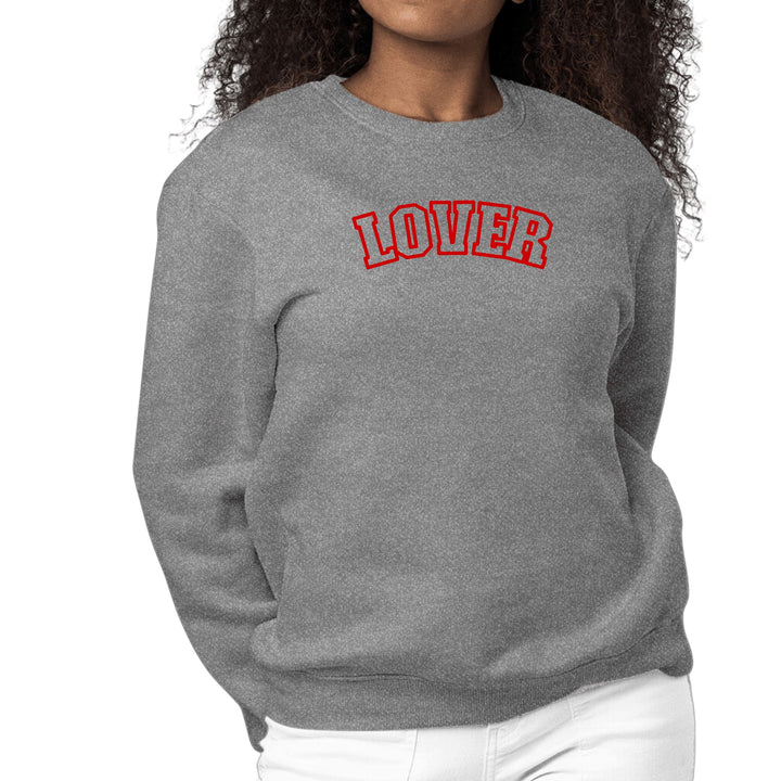 Womens Graphic Sweatshirt Say it Soul Lover - Red - Womens | Sweatshirts