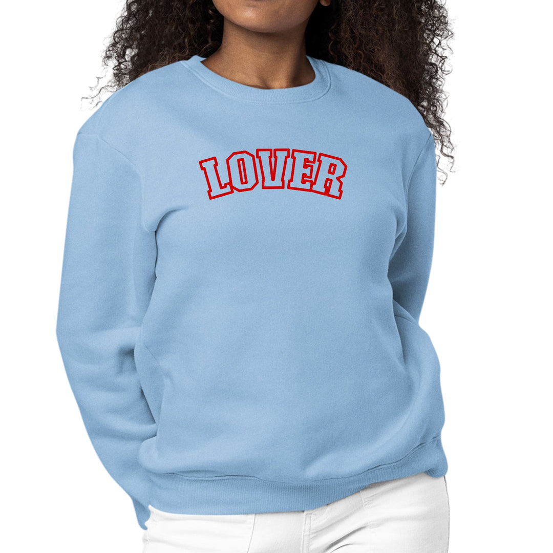 Womens Graphic Sweatshirt Say it Soul Lover - Red - Womens | Sweatshirts