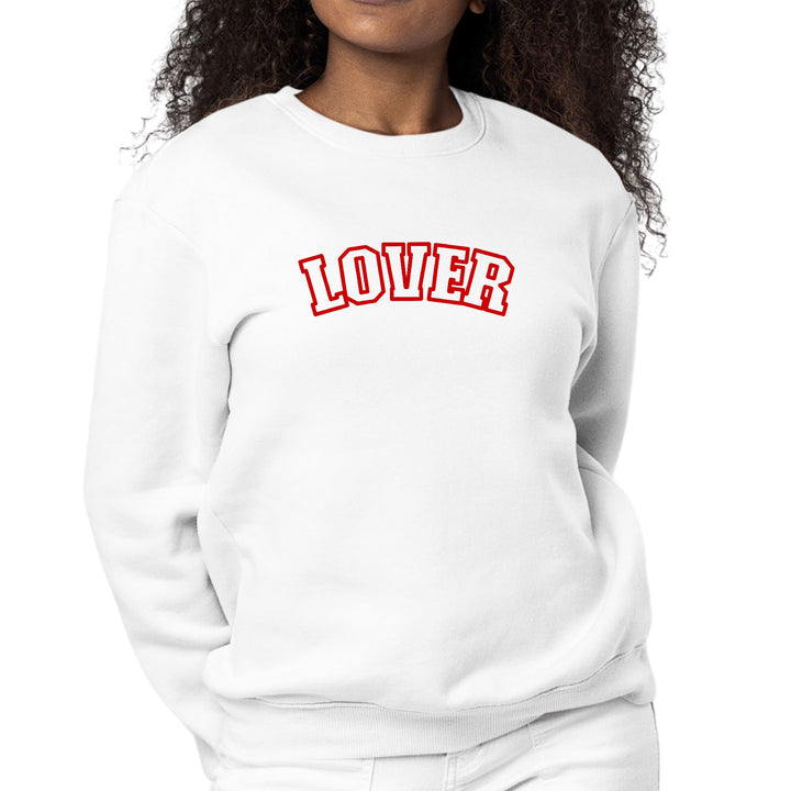 Womens Graphic Sweatshirt Say it Soul Lover - Red - Womens | Sweatshirts