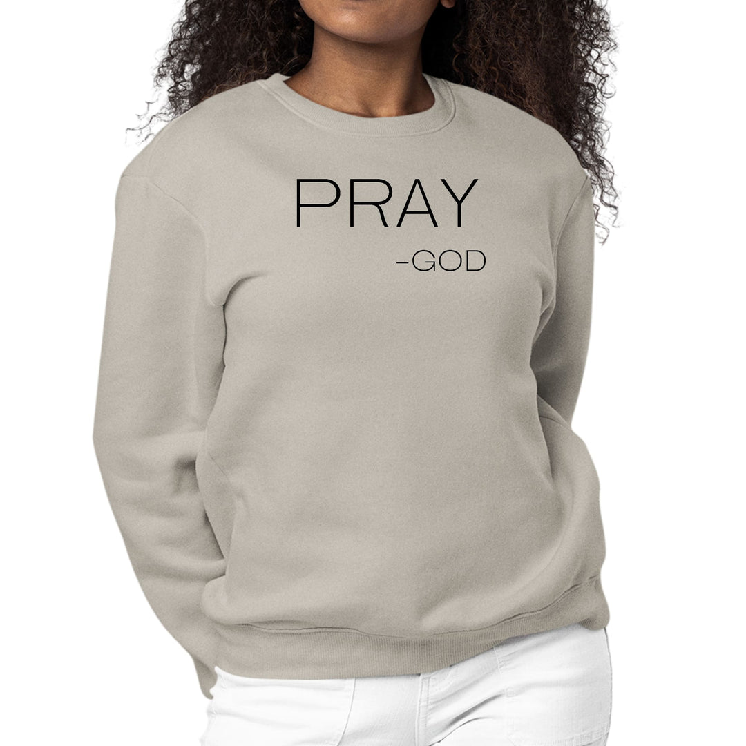 Womens Graphic Sweatshirt Say it Soul - Pray -god - Womens/Sweatshirts