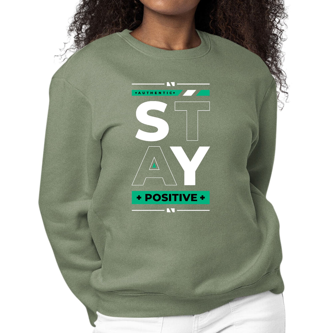 Womens Graphic Sweatshirt Stay Positive - Womens | Sweatshirts