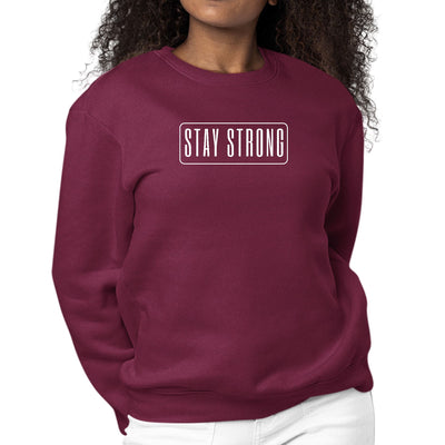 Womens Graphic Sweatshirt Stay Strong Print - Womens | Sweatshirts