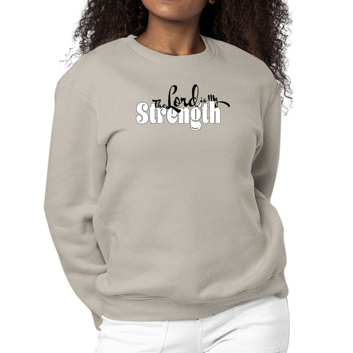 Womens Graphic Sweatshirt the Lord is my Strength Print - Womens | Sweatshirts