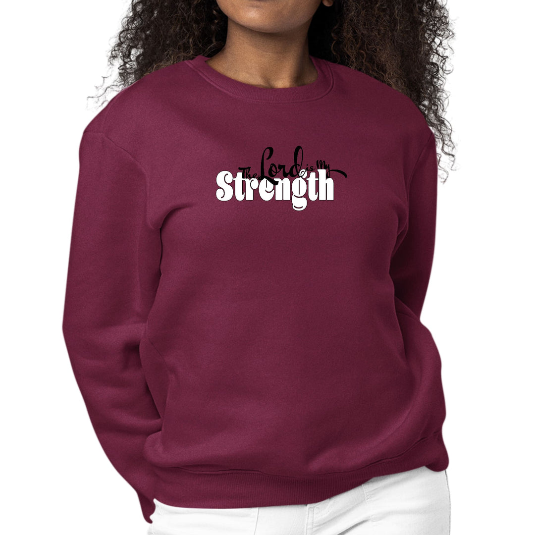 Womens Graphic Sweatshirt the Lord is my Strength Print - Womens | Sweatshirts