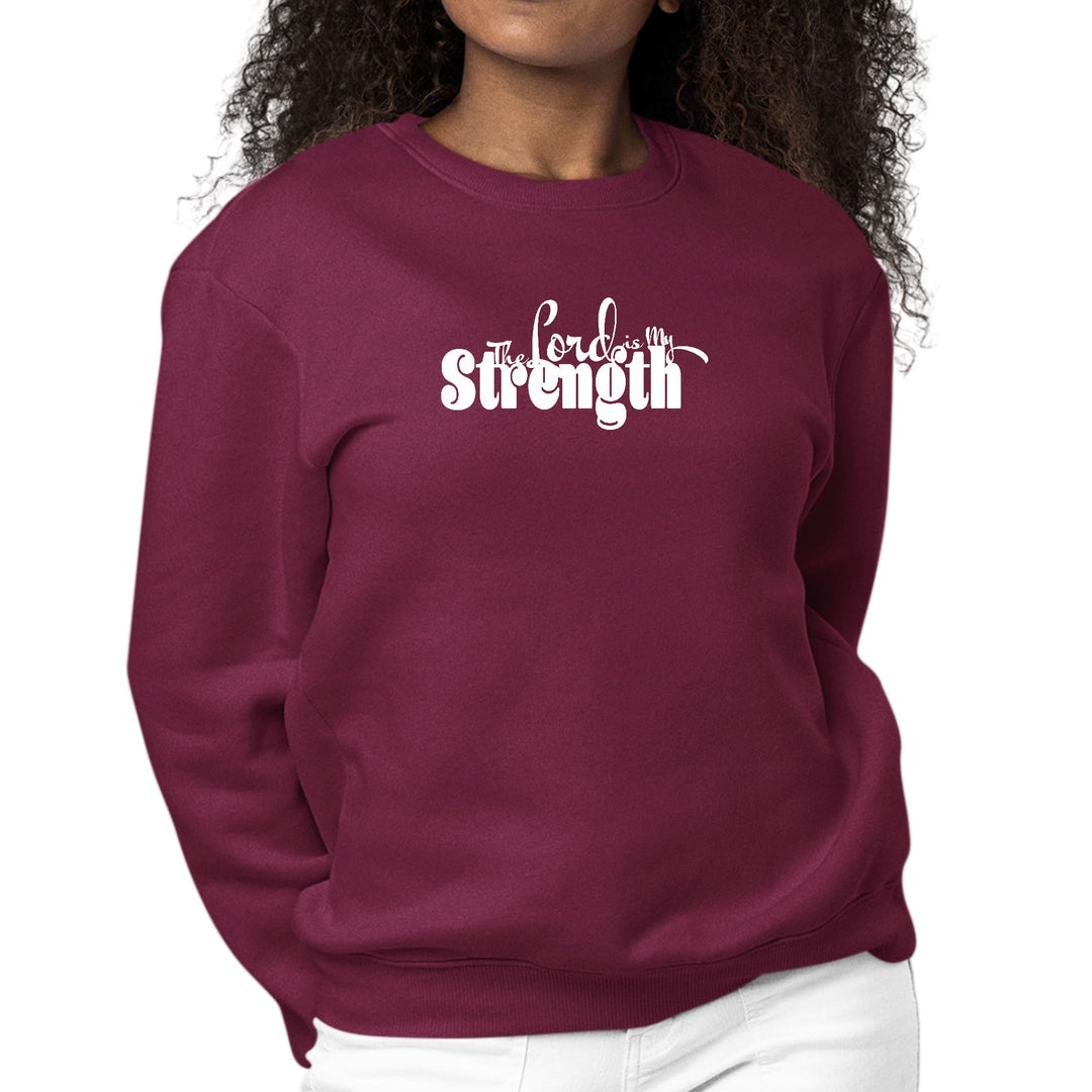 Womens Graphic Sweatshirt the Lord is my Strength Print - Womens | Sweatshirts