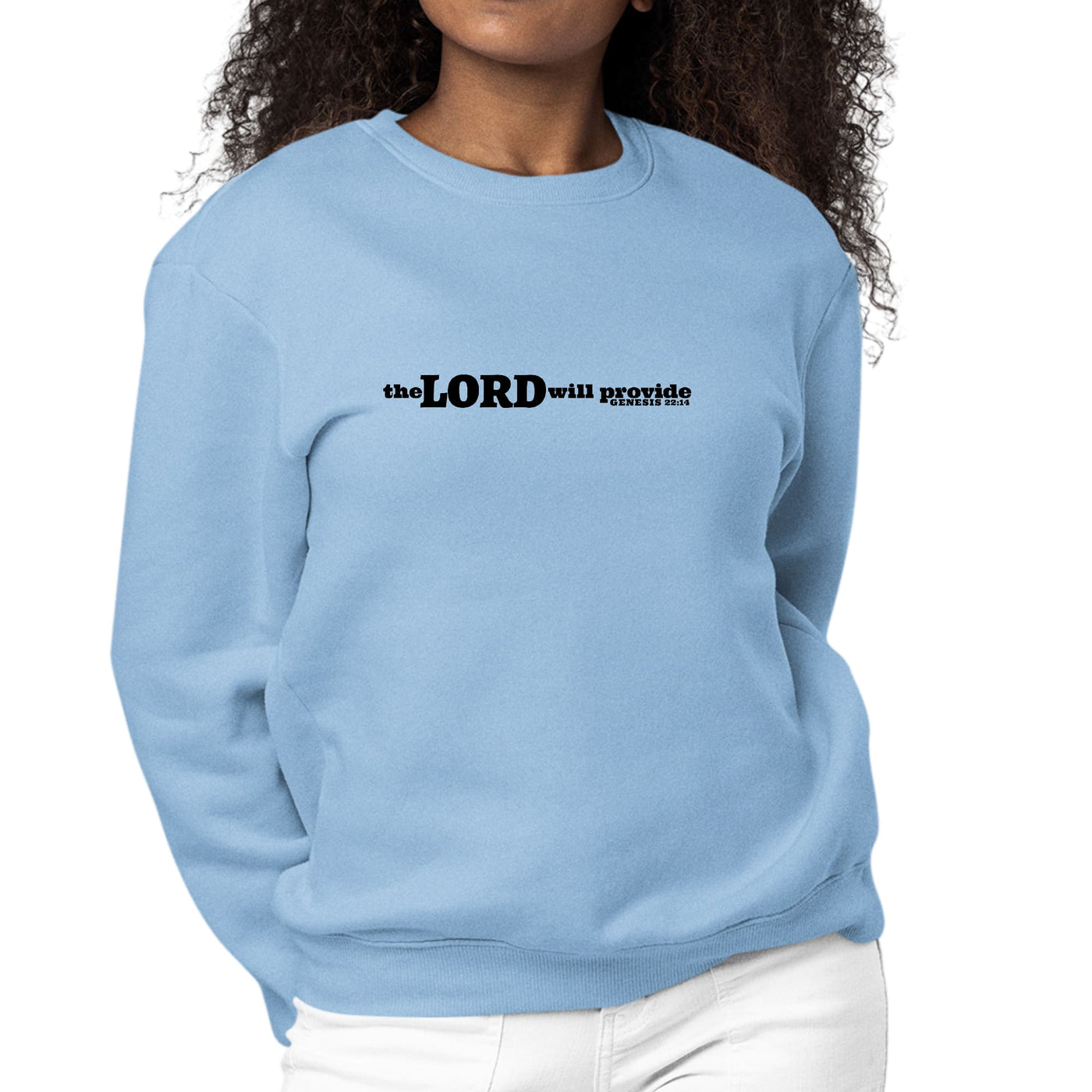 Womens Graphic Sweatshirt The Lord Will Provide Print - Womens | Sweatshirts