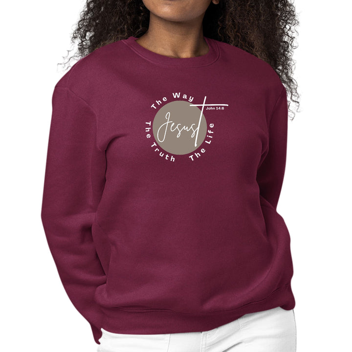 Womens Graphic Sweatshirt the Truth the Way the Life - Womens | Sweatshirts