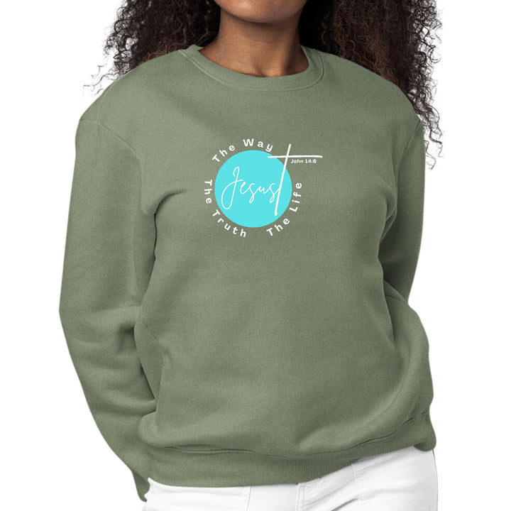 Womens Graphic Sweatshirt the Truth the Way the Life - Womens | Sweatshirts