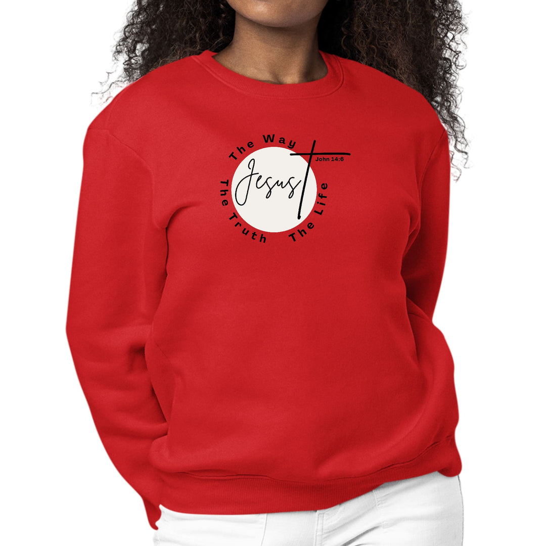 Womens Graphic Sweatshirt the Truth the Way the Life - Womens | Sweatshirts