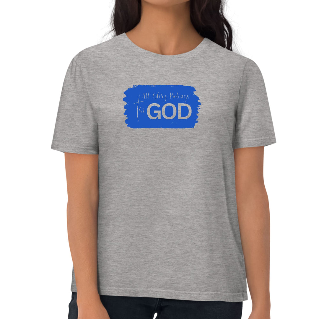 Womens Graphic T-shirt All Glory Belongs to God Christian - Womens | T-Shirts