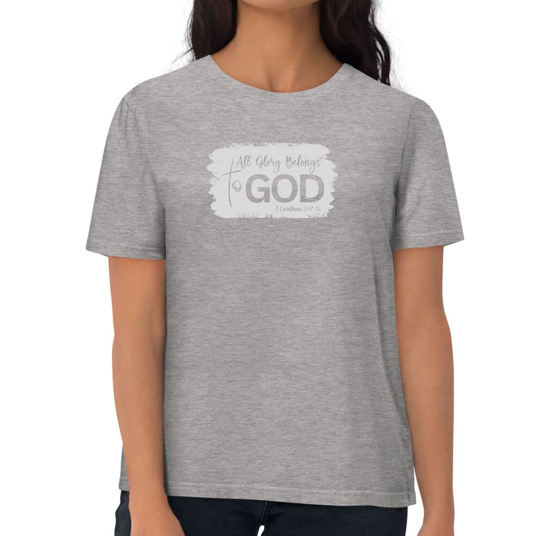 Womens Graphic T-shirt All Glory Belongs to God Christian - Womens | T-Shirts