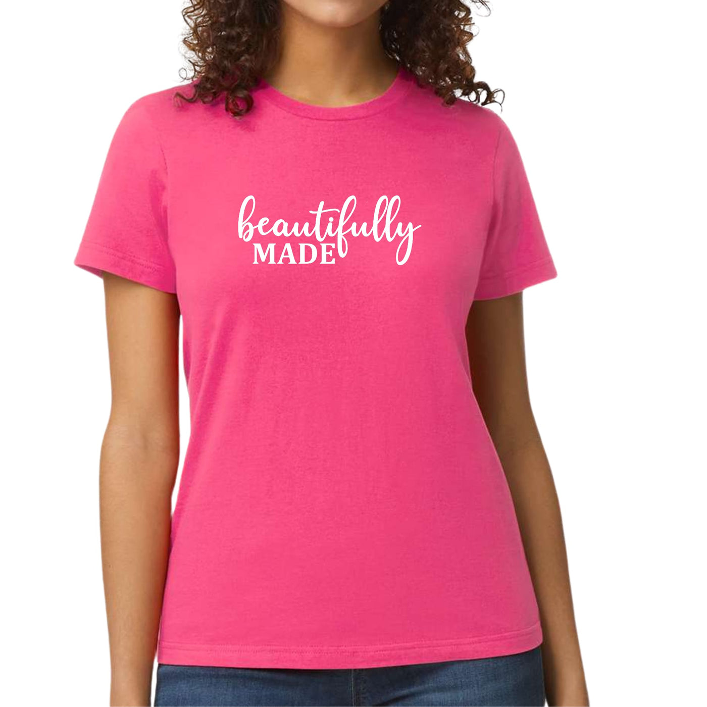 Womens Graphic T-shirt Beautifully Made Inspiration Affirmation - Womens