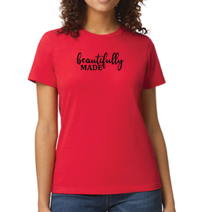 Womens Graphic T-shirt Beautifully Made - Inspiration Affirmation, - Womens