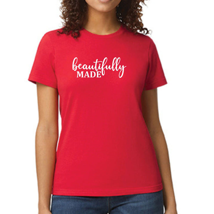 Womens Graphic T-shirt Beautifully Made Inspiration Affirmation - Womens