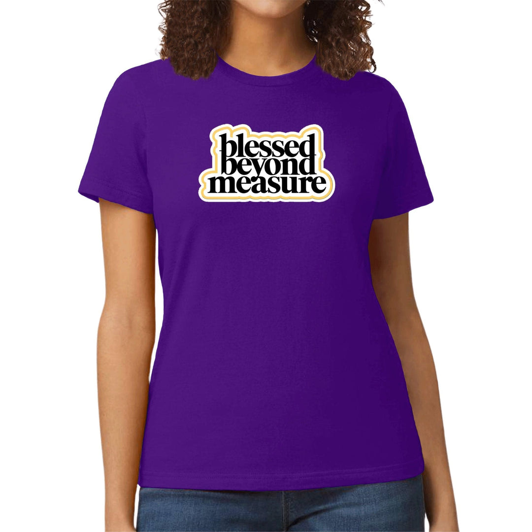 Womens Graphic T-shirt Blessed Beyond Measure - Womens | T-Shirts