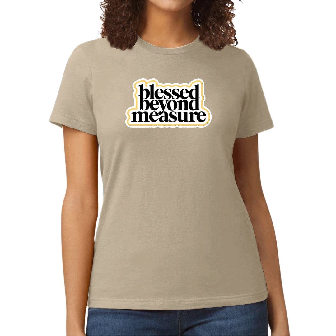 Womens Graphic T-shirt Blessed Beyond Measure - Womens | T-Shirts