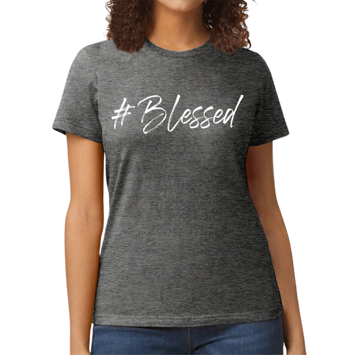 Womens Graphic T-shirt #blessed - Womens | T-Shirts | Front/Back