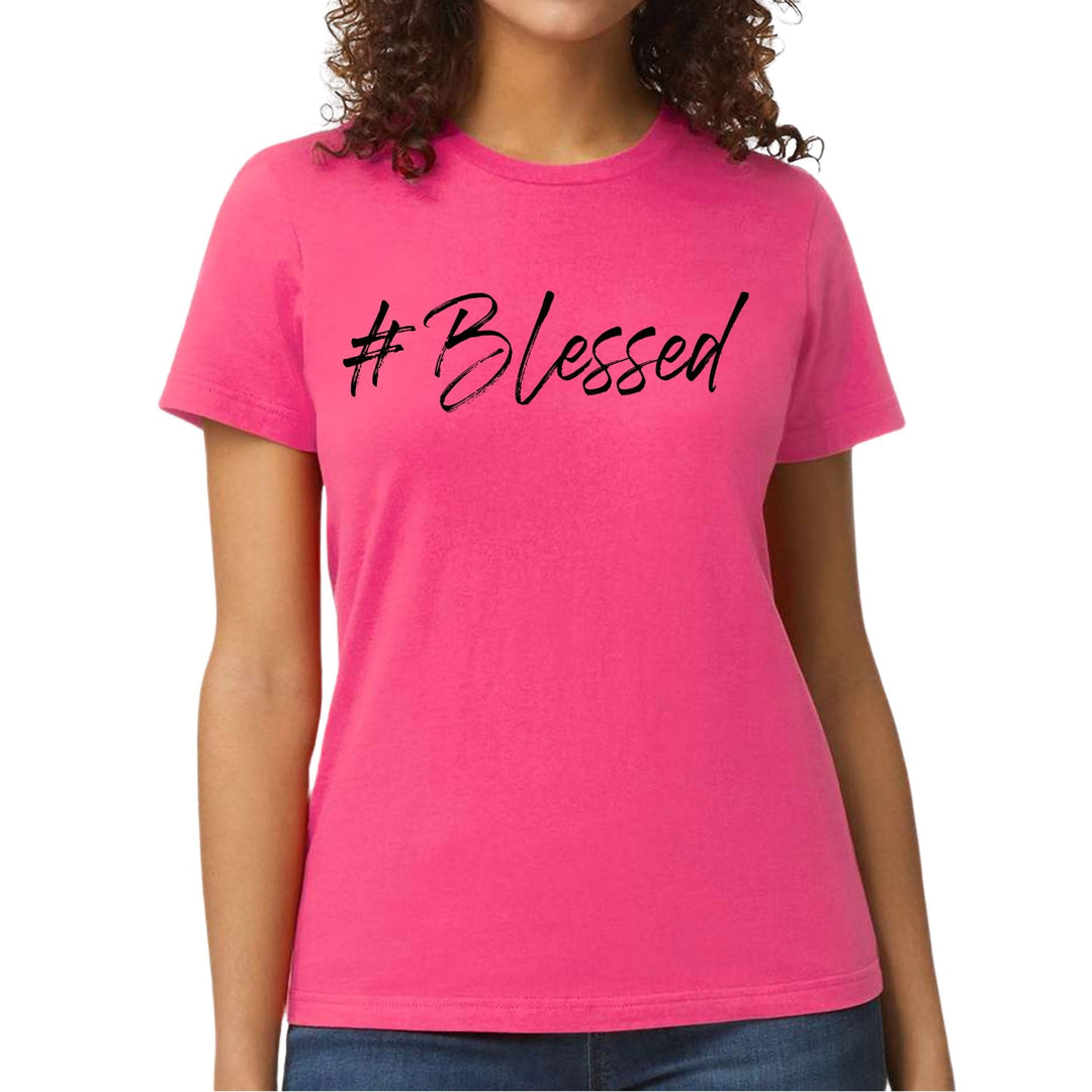 Womens Graphic T-shirt #blessed - Womens | T-Shirts | Front/Back