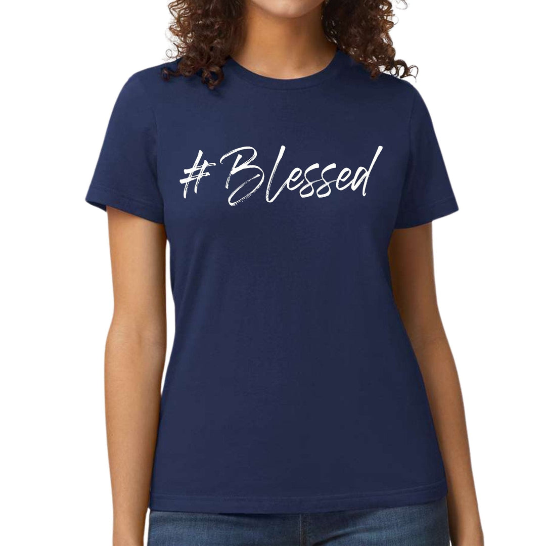 Womens Graphic T-shirt #blessed - Womens | T-Shirts | Front/Back