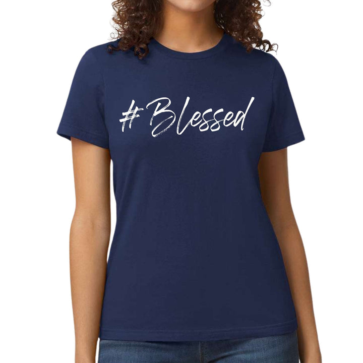 Womens Graphic T-shirt #blessed - Womens | T-Shirts | Front/Back