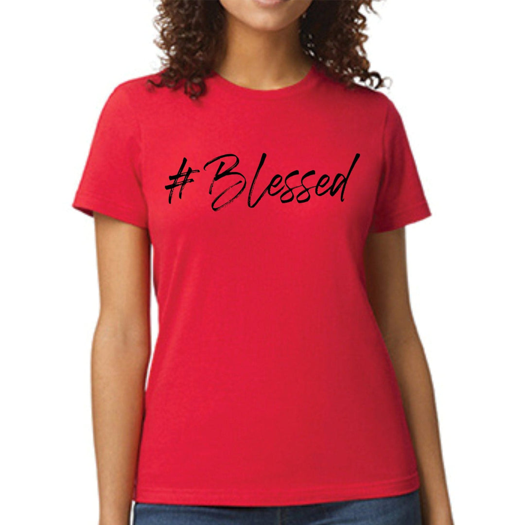 Womens Graphic T-shirt #blessed - Womens | T-Shirts | Front/Back