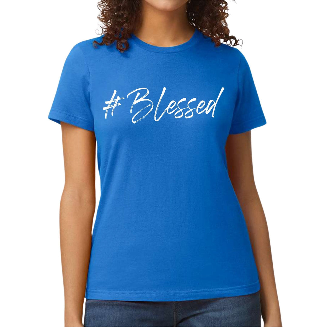 Womens Graphic T-shirt #blessed - Womens | T-Shirts | Front/Back