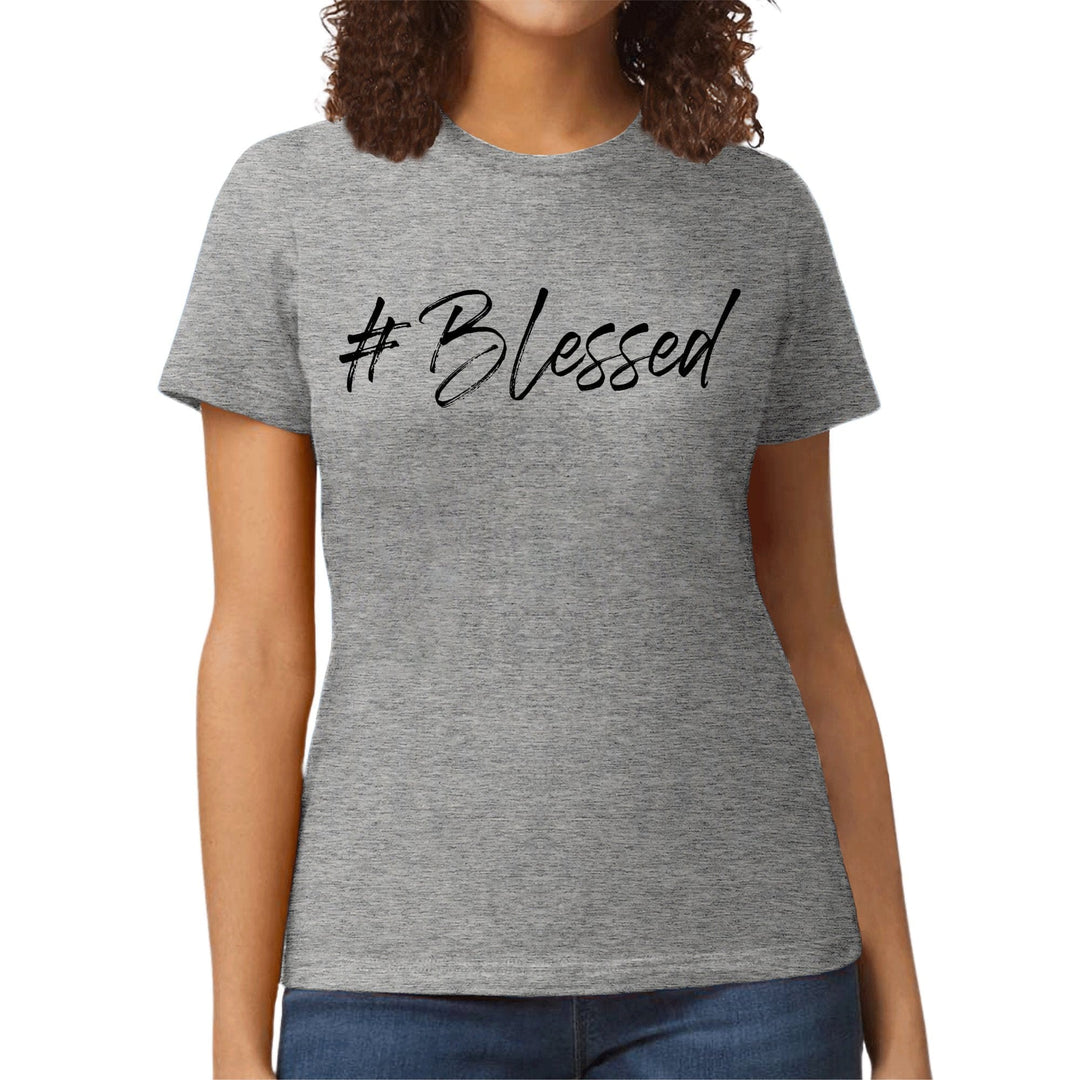 Womens Graphic T-shirt #blessed - Womens | T-Shirts | Front/Back