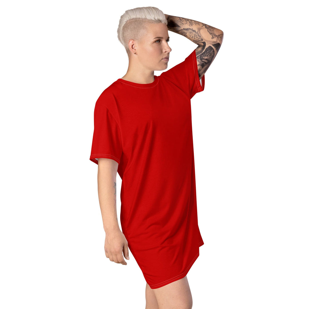 Womens Graphic T-shirt Dress Red - Womens | Dresses | T-Shirts | AOP