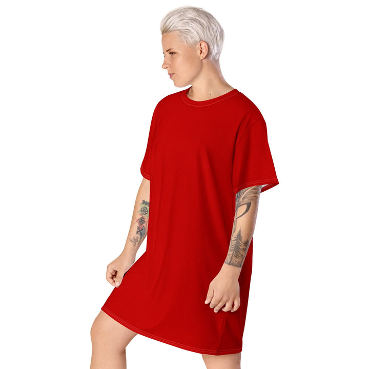 Womens Graphic T-shirt Dress Red - Womens | Dresses | T-Shirts | AOP