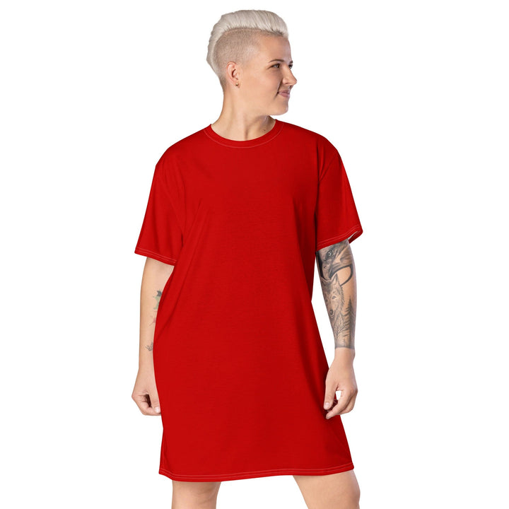 Womens Graphic T-shirt Dress Red - Womens | Dresses | T-Shirts | AOP