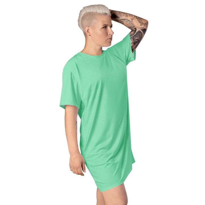 Womens Graphic T-shirt Dress Seafoam Green - Womens | Dresses | T-Shirts | AOP